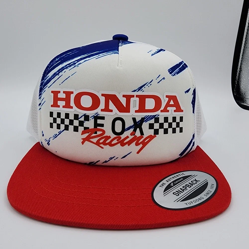 Honda Fox Racing Snapback Kids Hat YOUTH Size Mesh Back Licensed Cap NEW w/‎ Tag